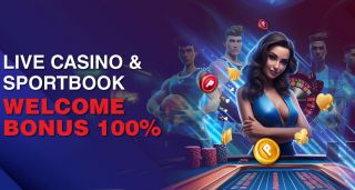 Live Casino & SPORTBOOK Welcome Bonus 100%